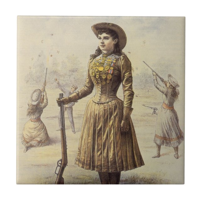 Buffalo Bill's Wild West Show with Annie Oakley Tile (Front)