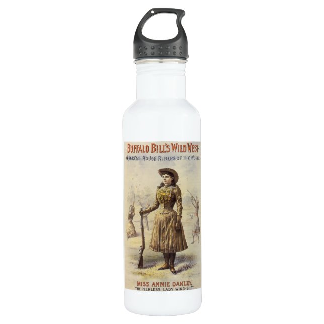Buffalo Bill's Wild West Show with Annie Oakley Water Bottle (Front)