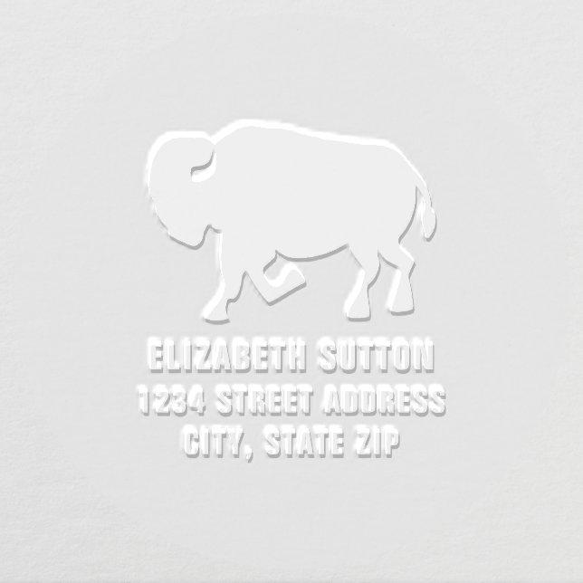 Buffalo Bison Address Embosser (Design)