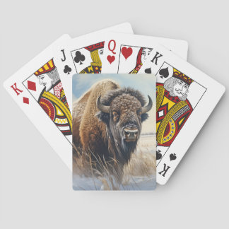 Buffalo Bison Animal Wildlife Wilderness Colorful Poker Cards