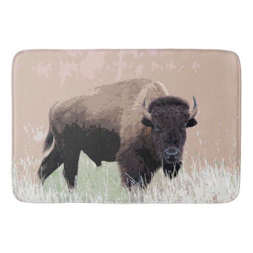 Buffalo  Bison Bath Mat