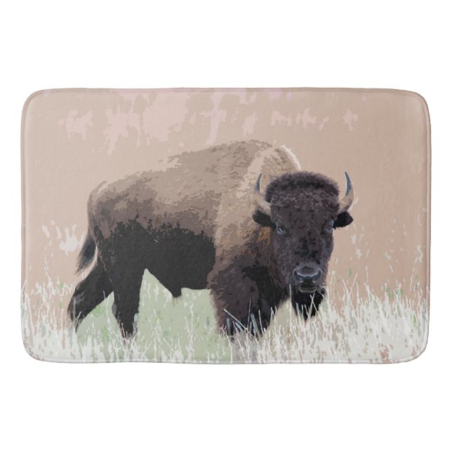 Buffalo / Bison Bath Mat (Front)