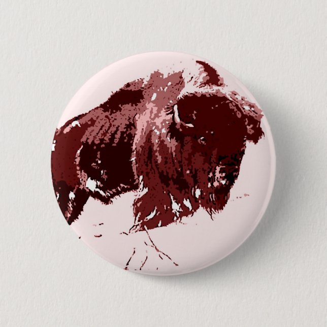 Buffalo - Bison Button (Front)