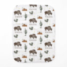 Buffalo Bison Cactus Desert Night Baby Burp Cloth Buffalo Bison Cactus Desert Night Baby Burp Cloth