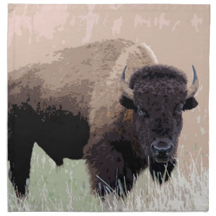 Buffalo / Bison Cloth Napkin