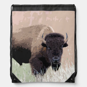 Buffalo / Bison Drawstring Bag
