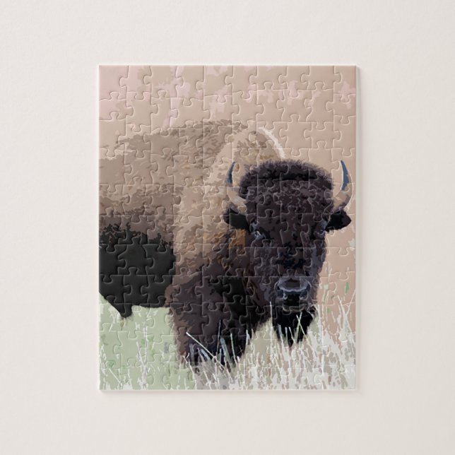 Buffalo / Bison Jigsaw Puzzle (Vertical)