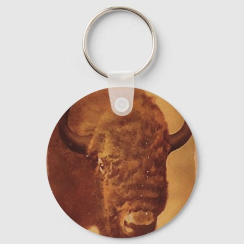 Buffalo  Bison Keychain