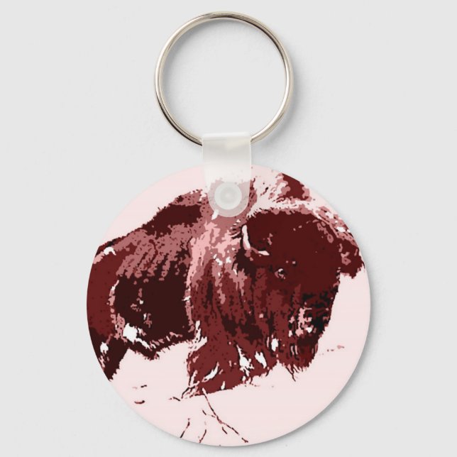 Buffalo - Bison Keychain (Front)