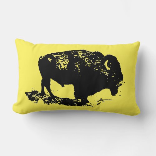 Buffalo Bison Lumbar Pillow