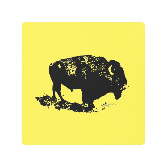 Buffalo Bison Metal Print (Front)