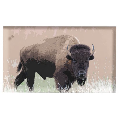 Buffalo  Bison Place Card Holder