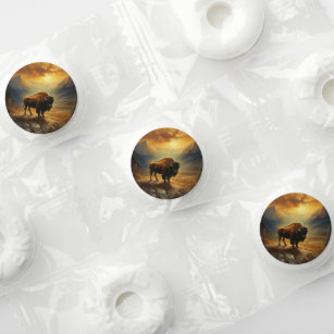 Buffalo Bison Sunset Silhouette Life Saver® Mints