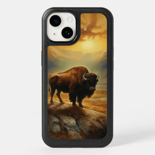 Buffalo Bison Sunset Silhouette OtterBox iPhone 14 Case