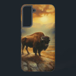 Buffalo Bison Sunset Silhouette  Samsung Galaxy S22  Case<br><div class="desc">Capture the untamed beauty of the American West with our breathtaking Sunset Buffalo Bison Silhouette Art Print. Set against a backdrop of a radiant, amber-hued sunset, a majestic buffalo bison stands proudly on the horizon, its formidable presence magnified by the golden light. This stunning artwork celebrates the spirit of the...</div>