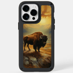 Buffalo Bison Sunset Silhouette Speck iPhone 14 Pro Max Case
