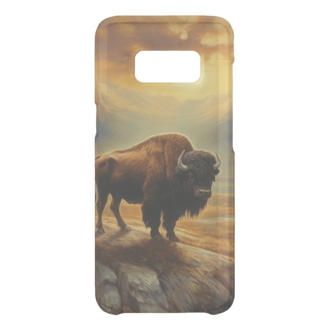 Buffalo Bison Sunset Silhouette  Uncommon Samsung Galaxy Case (Back)