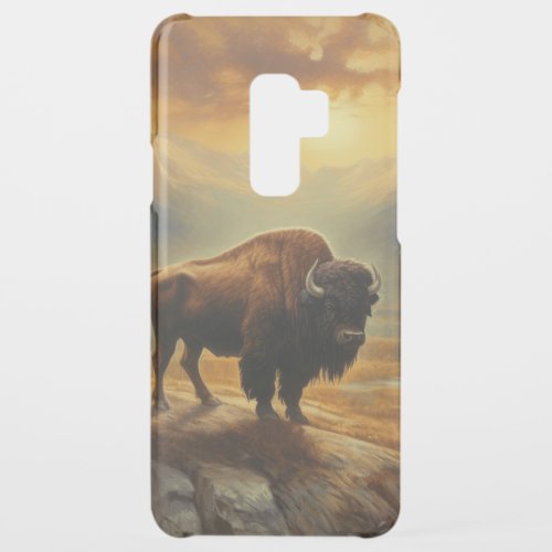 Buffalo Bison Sunset Silhouette  Uncommon Samsung Galaxy S9 Plus Case