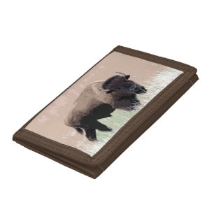 Buffalo / Bison Trifold Wallet