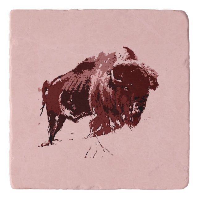 Buffalo - Bison Trivet (Front)