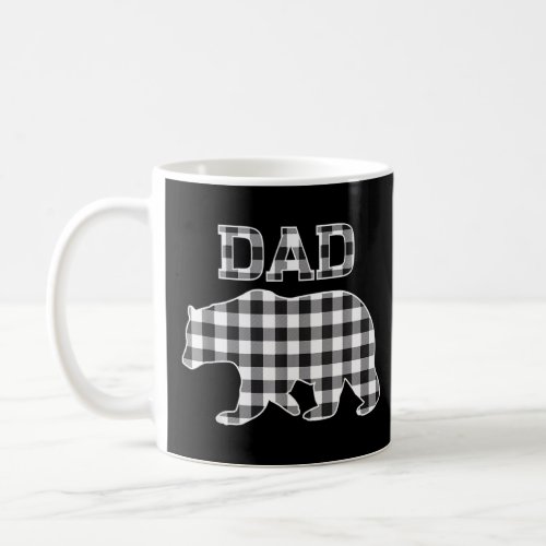 Buffalo Black And White Plaid Dad Bear Christmas P Coffee Mug