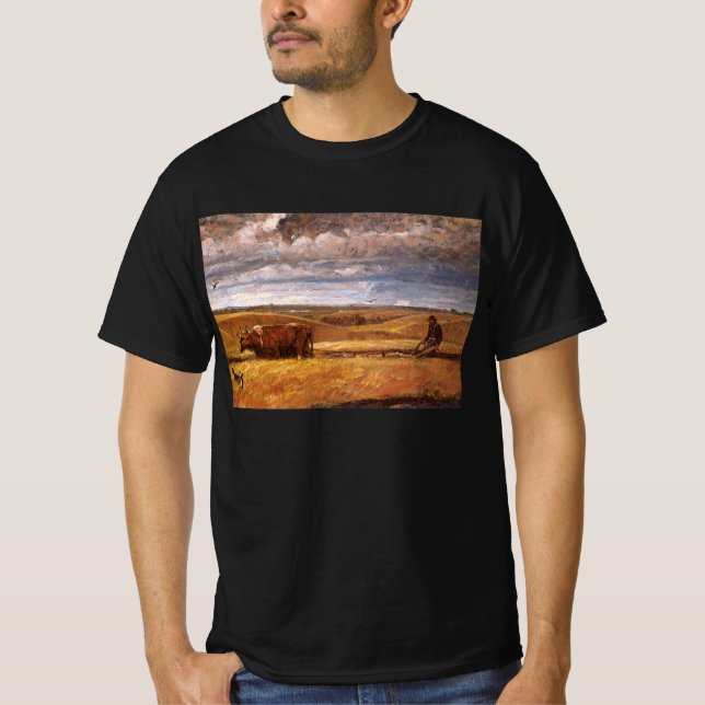 Buffalo Bones Plowed Under by Harvey Thomas Dunn T-Shirt (Front)