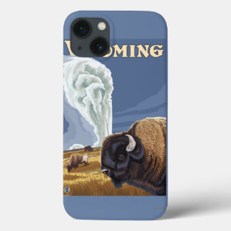 Buffalo by Old Faithful Vintage Travel Poster iPhone 13 Case