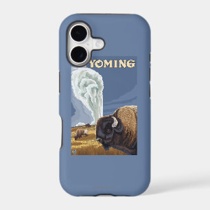Buffalo by Old Faithful Vintage Travel Poster iPhone 17 Case
