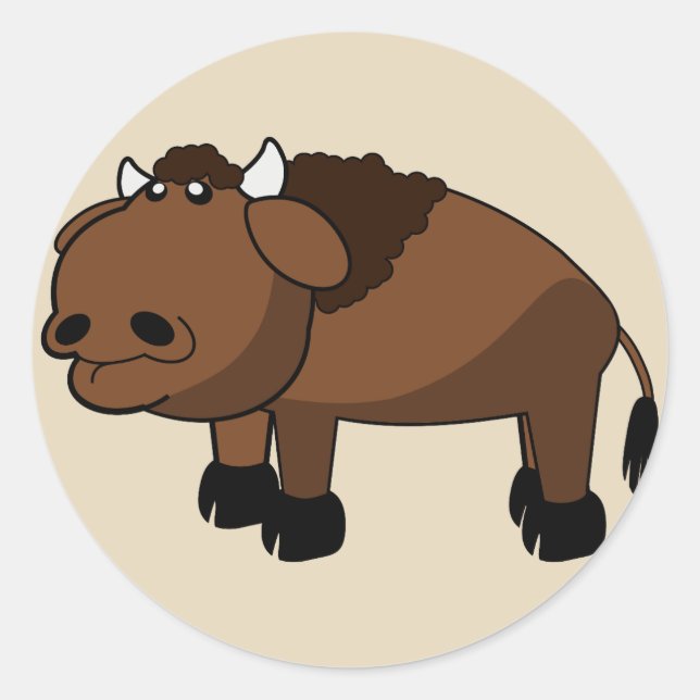 buffalo cartoon stickers (Front)