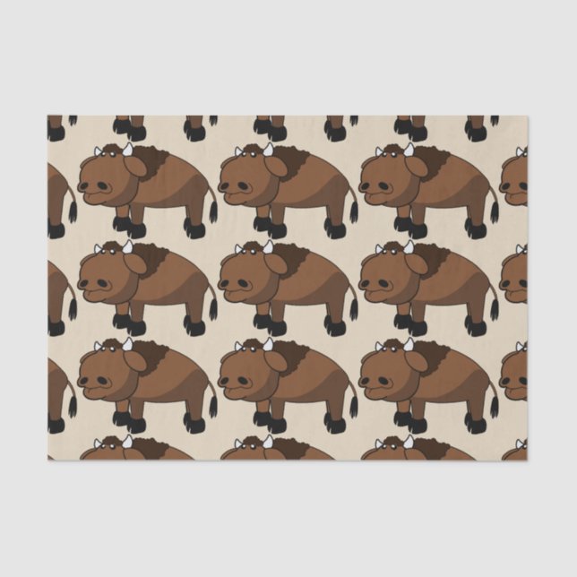 buffalo cartoon tissue paper (Front)