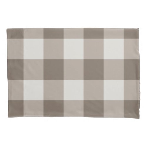 Buffalo Check Beige Cream Ivory Gingham Pillow Case