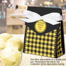 Buffalo Check -Black and Yellow - 3x1.5x3.25 Tent