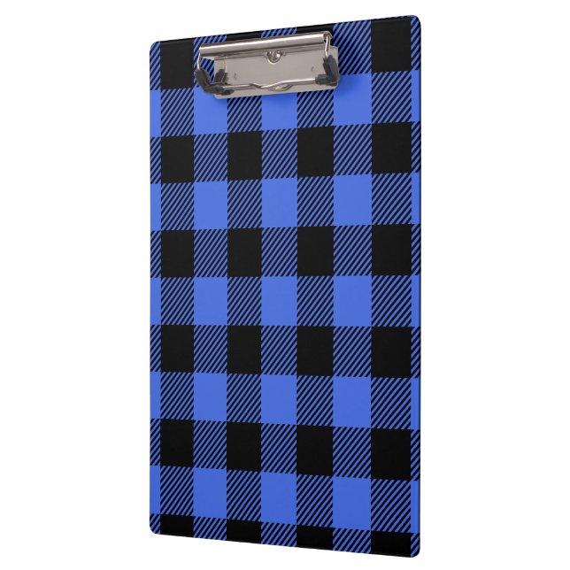 Buffalo Check Blue & Black Lumberjack Plaid Decor Clipboard (Left)