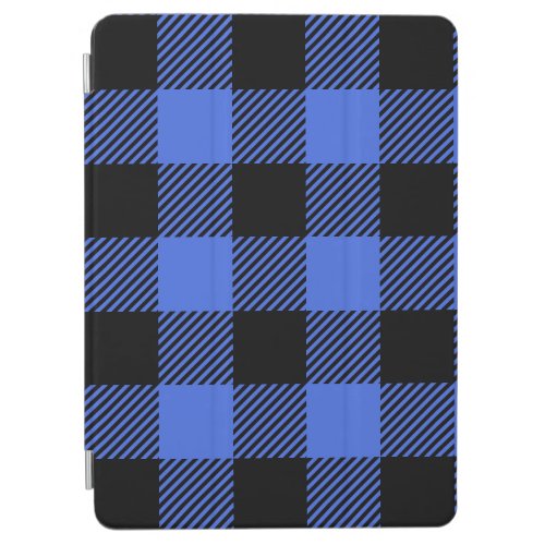 Buffalo Check Blue  Black Lumberjack Plaid Decor iPad Air Cover