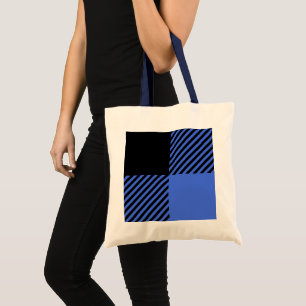 Buffalo Check Blue & Black Lumberjack Plaid Decor Tote Bag
