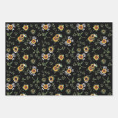Buffalo Check Bow & Sunflower Trio Wrapping Paper (Front 3)