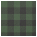 Buffalo Check Celtic Green and Black Squares Plaid Fabric