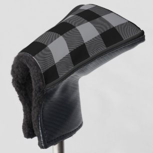 Buffalo Check Gray Black Club Guard Golf Head Cover