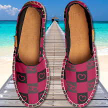 Buffalo Check Hearts - Red Black Gray