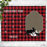 Buffalo Check Lumberjack Baby Milestone