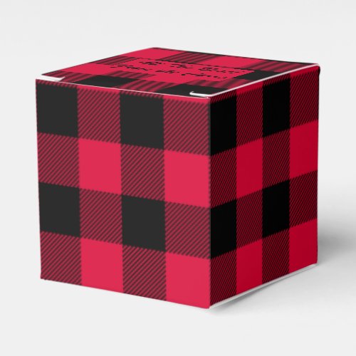 Buffalo Check_Lumberjack_Red Classic Favor Box
