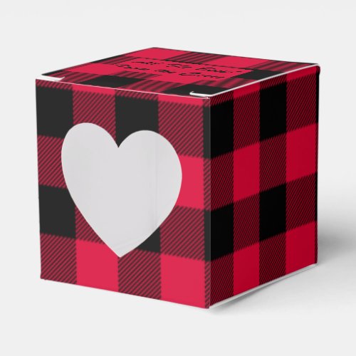 Buffalo Check_Lumberjack_Red Heart Favor Box