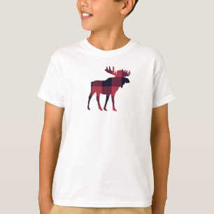 Buffalo Check Moose Wilderness Cabin T-Shirt