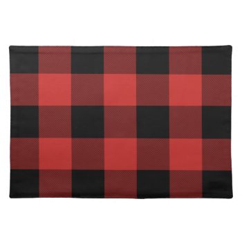 Buffalo Check - Place Mat by Whimzy_Designs at Zazzle