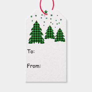 Buffalo Check Plaid Christmas Xmas Holiday Gift Tags