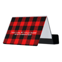 Buffalo Check Red and Black Lumberjack Plaid Decor