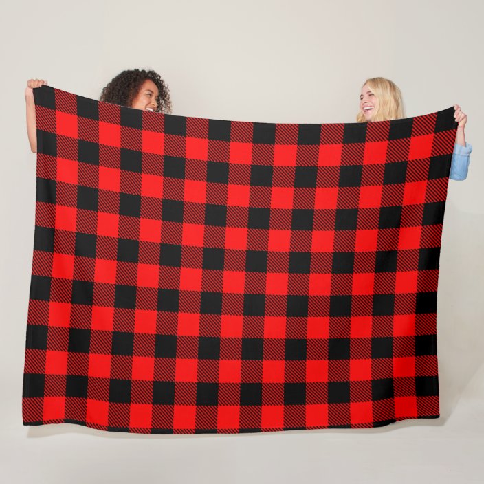 checkered fleece blanket