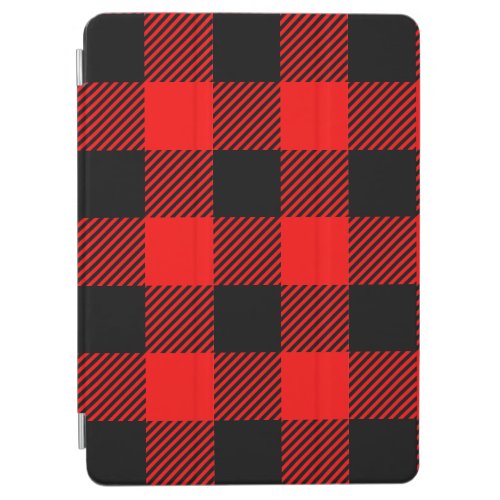 Buffalo Check Red and Black Lumberjack Plaid Decor iPad Air Cover