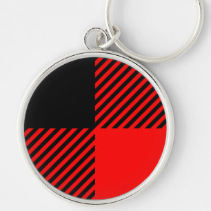 Buffalo Check Red and Black Lumberjack Plaid Decor Keychain