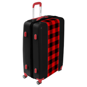Buffalo Check Red and Black Lumberjack Plaid Decor Luggage